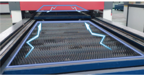 Taglierina laser MAX/JPT per piccole imprese in acciaio inossidabile con tavolo di scambio